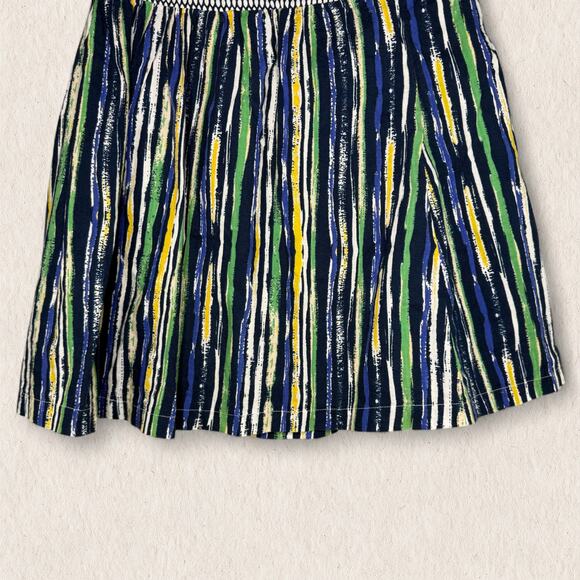 Anthropologie Porridge Striped Mini Skirt Size 6 Contrast Waistband Artsy Boho - Picture 3 of 8